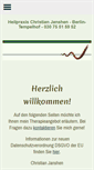 Mobile Screenshot of heilpraxis-janshen.de